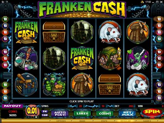 Franken Cash video slot