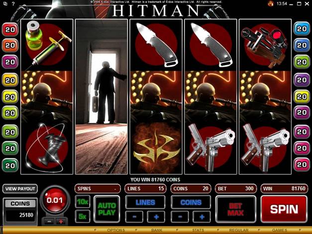 Hitman video slot