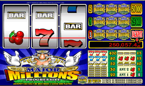 Major Millions progressive jackpot