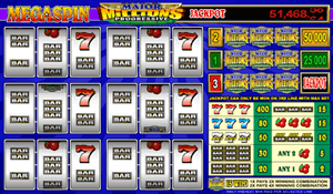 Major Millions MegaSpin progressive slot