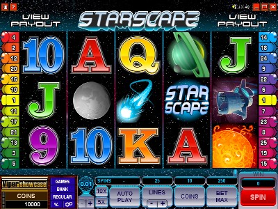 Starscape video slot